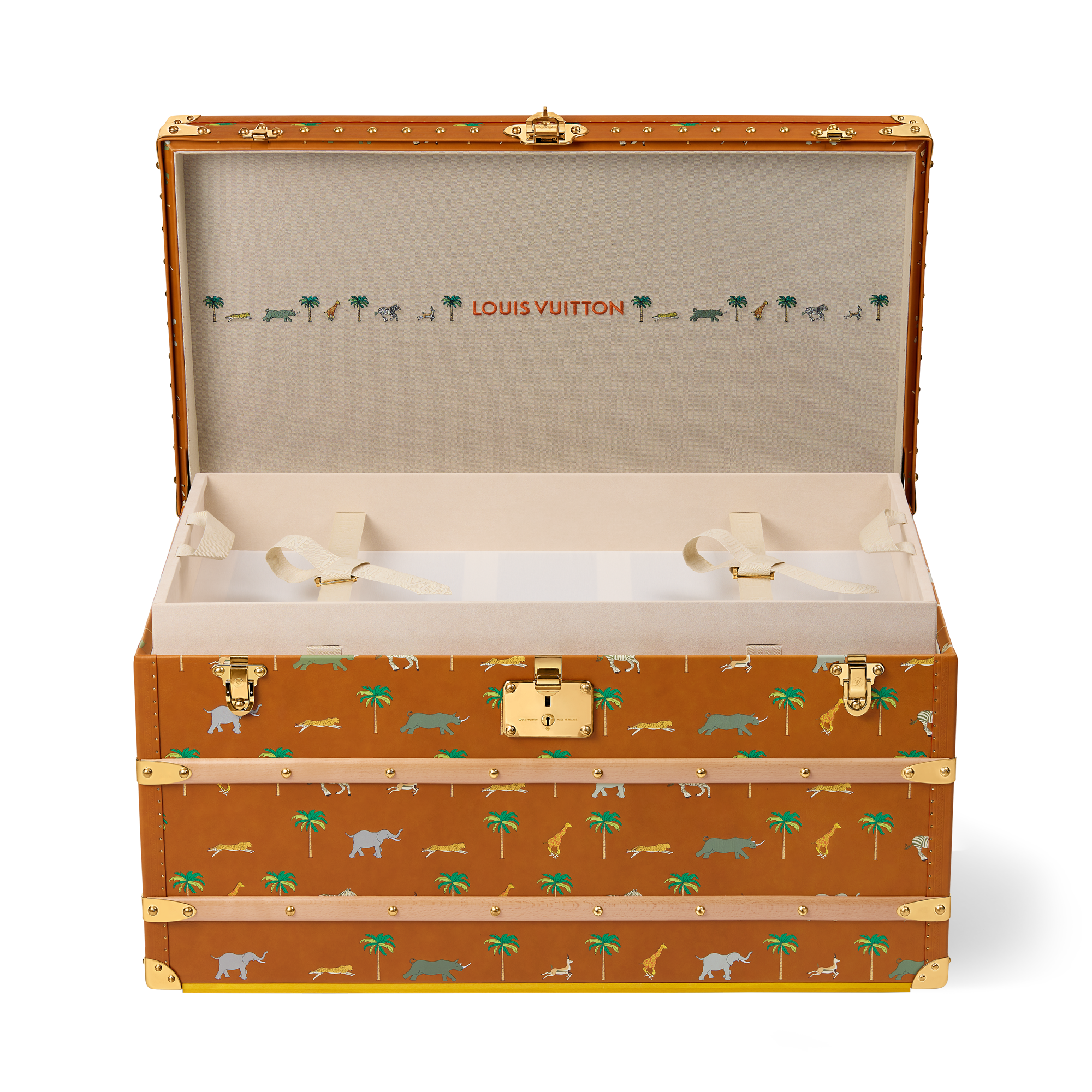 LV x Darjeeling Limited Courrier Lozine 90 Other Leathers - Trunks